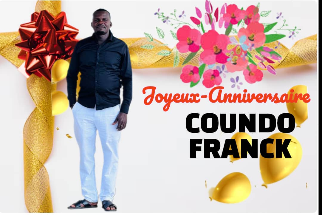 Page Rose et Anniversaire:Coundo Franck célébre son jour de naissance et rends grâce au Seigneur !