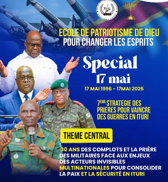 Bunia : une école de patriotisme et de prière organisée ce 18 mai à la tribune officielle