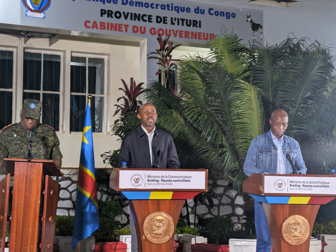 « Ne cachez pas les malades dans la communauté, quand vous les cachez, vous vous exposez » : l’appel du ministre de la Santé face à Ebola en Ituri