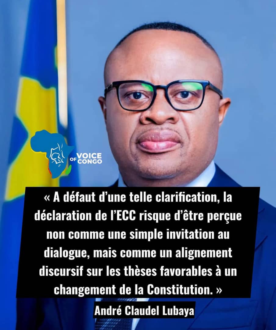 Claudel Lubaya : ECC, neutralité feinte ou feu vert caché au viol de la Constitution ?