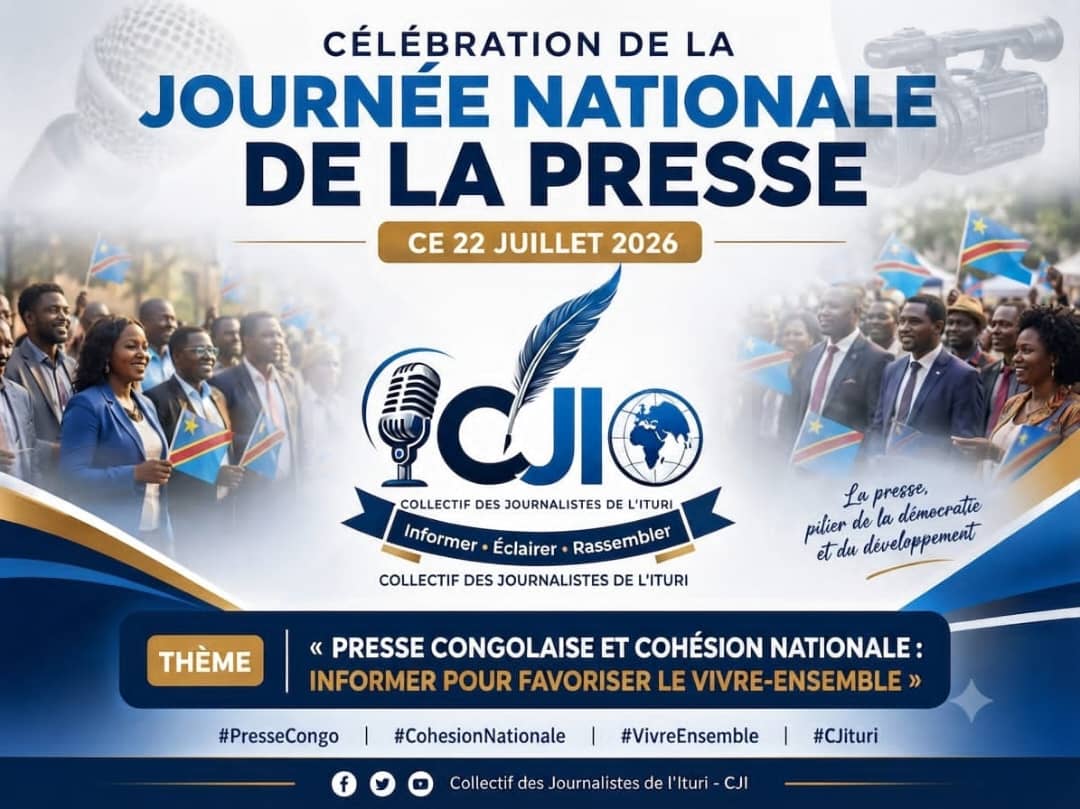 Journée nationale de la presse : le CJI rend hommage aux journalistes de l&rsquo;Ituri engagés malgré les défis