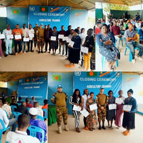Ituri : La MONUSCO Clôture Une Formation Agricole Pour des Jeunes de Bunia et de Djugu