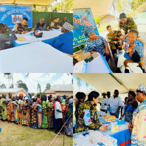Ituri: 500 personnes consultées et soignées gratuitement par le contingent bangladais de la MONUSCO à Rwampara