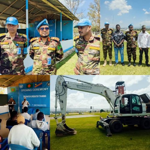 Ituri: Le Contingent Bangladais de la MONUSCO Lance la Formation sur la Conduite de la Machine Excavatrice (Ponclain) à Bunia