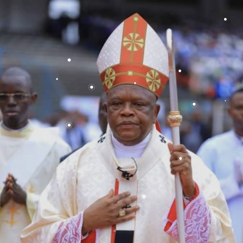 Ituri:Le Cardinal Ambongo à Bunia pour une mission de l&rsquo;eglise et de paix