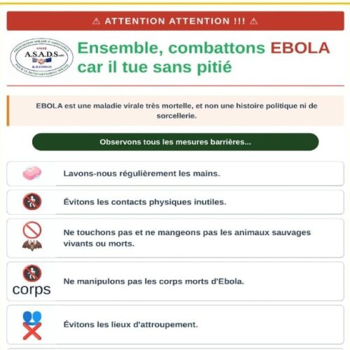 Mahagi : campagne de sensibilisation, la population appelée à une vigilance maximale face à Ebola