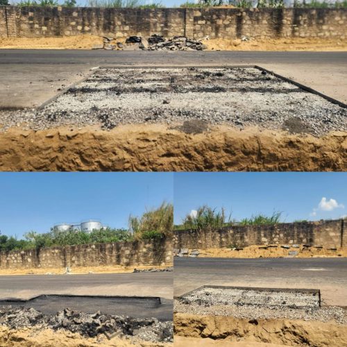 Route Aéroport de Bunia : la qualité des travaux d&rsquo;asphaltage de Mont-Gabao vivement remise en cause