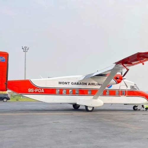 La nouvelle compagnie aérienne d’aviation Mont Gabaon Airlines annonce l’acquisition de son nouvel avion le 9S-Poa de type Short Brothers PlcSD3109 Variant 200 Msnsh3109