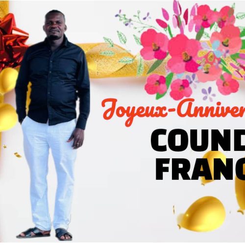 Page Rose et Anniversaire:Coundo Franck célébre son jour de naissance et rends grâce au Seigneur !